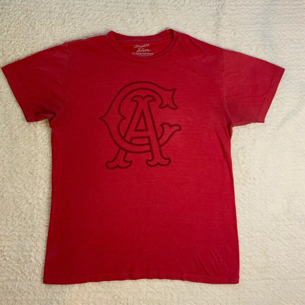 Angels Baseball T-Shirt Wright & Ditson Medium
